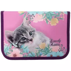 Пенал 1-яр з 1 відд наповнений Lovely Kitties, 210/70D PL, 20301С, Class