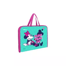 Папка-портфель YES FC на блискавці з тканинними ручками Minnie Mouse А4, 491985