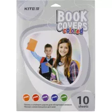 Плівка самоклеюча для книг, 50*36 см, 10 шт.,асорті кольорів K20-308 Kite