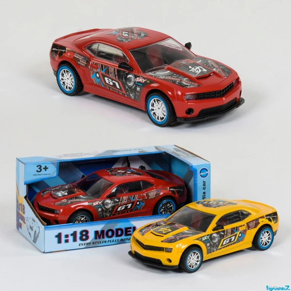 Машина музична GT 60 В (72/2) 2 кольори, інерція, світло, звук, в коробці