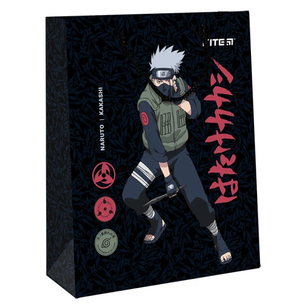 Пакет паперовий подарунковий, 26х32см, Naruto NR23-266 Kite