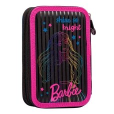 Пенал твердий YES подвійний HP-01 Barbie, чорний/малиновий 533089
