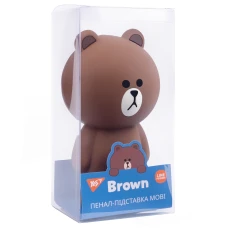 Пенал-підставка силіконовий YES SL-03 Line Friends 18,5*9,5*8см., 533372