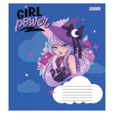 Зошит А5/12 арк коса 1В Girl power, 766551