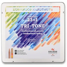 Олівці кольорові TRI-TONE 23+1, мет.кор., 3444 Koh-i-noor