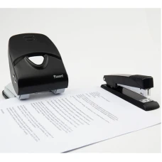 Діркопробивач Exakt-2 металевий, 40арк, чорний 3940-01-А