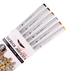 Набір маркерів "SANTI sketch" "Urban Sketch", 6 шт./уп., 390548