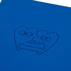 Щоденник А5 недата Yes "Peace. Love" м'який, 320 стор., синій, 252475