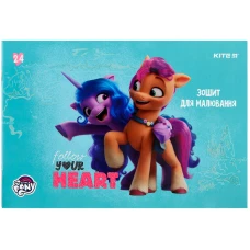 Зошит для малювання, 24 арк., скоба, УФ лак + глітер, My Little Pony LP22-242 Kite