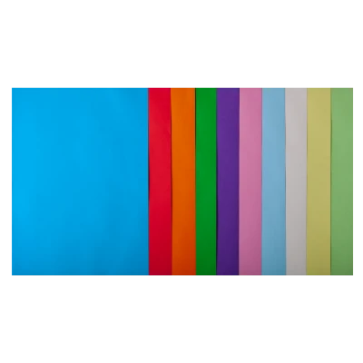 Набір кольорового паперу А4, 80г/м2, PASTEL+INTENSIV, 10кол. 50арк., BM.2721650-99