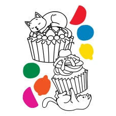 Водна розмальовка YES "Sweety cats" 742843