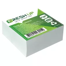 Блок паперу для нотаток 85*85*400арк., клеєний білий FR-1212 Fresh Up