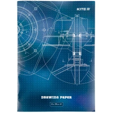 Папір для креслення А3, 10 аркушів, 200г/м2, K23-270 Kite