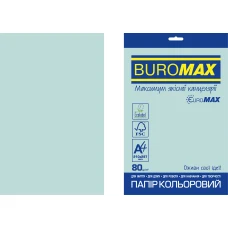 Папір кольоровий Euromax 80г/м2, PASTEL, блакитний, 20арк., BM.2721220E-14