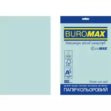 Папір кольоровий Euromax 80г/м2, PASTEL, блакитний, 20арк., BM.2721220E-14