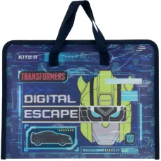 Папка-портфель на блискавці, 1 відділ., A4, Transformers TF22-202 Kite