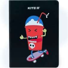Блокнот тверда обкл., В6, 96 арк., клітинка Black skate K22-464-4