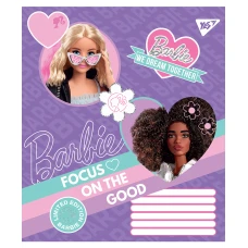 Зошит А5/12 арк кліт YES Barbie, 766189