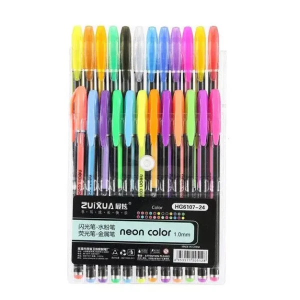 Набір гелевих ручок "Neon color" 24 кол., HG6107-24