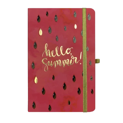 Книга записна TRENDY, на гумці, 136х207мм, 96 арк., кліт., офсет крем., тв.лам.обкл., малинова, BM.255111-29