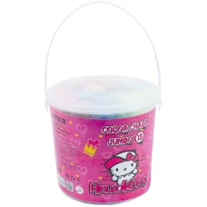 Крейда кольорова Jumbo, 15 шт. у відерці Hello Kitty HK21-074 Kite