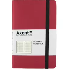 Книга записна Partner Soft, 125*195, 96арк, кліт, червона 8206-05-A