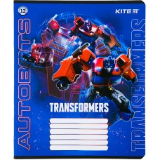 Зошит 12 арк., лінія, cофт тач + УФ лак, Transformers TF22-234 Kite