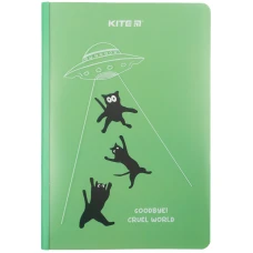Блокнот пласт. обкл. двійна, А5+, 40 арк, кліт., Cruel world K23-460-2 Kite