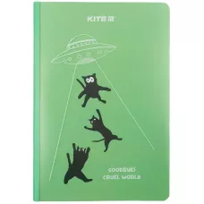 Блокнот пласт. обкл. двійна, А5+, 40 арк, кліт., Cruel world K23-460-2 Kite