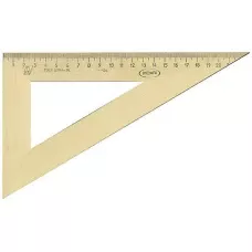 Трикутник дерев'яний 22 см., 60*90*30