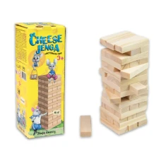 Настільна гра Strateg Cheese Jenga 48 брусків українською мовою 30718
