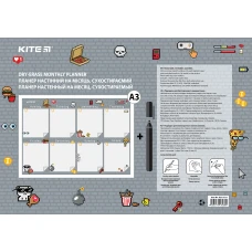 Планер настінний на тиждень, А3, Pixel K22-473-1 Kite