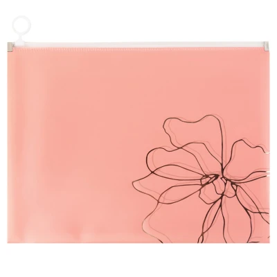 Папка на блискавці zip-lock, А4+, Peachy Mood 04, 1497-28-A