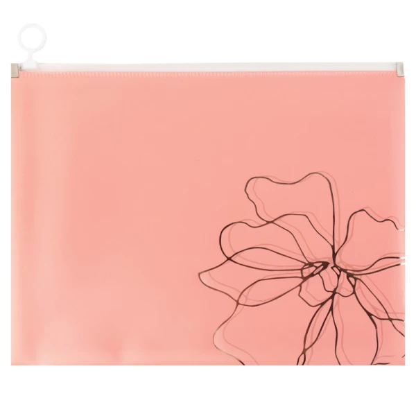 Папка на блискавці zip-lock, А4+, Peachy Mood 04, 1497-28-A