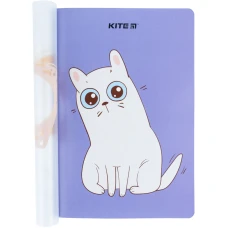 Блокнот пласт. обкл. двійна, А5+, 40 арк, кліт, Bread cat K22-460-4 Kite