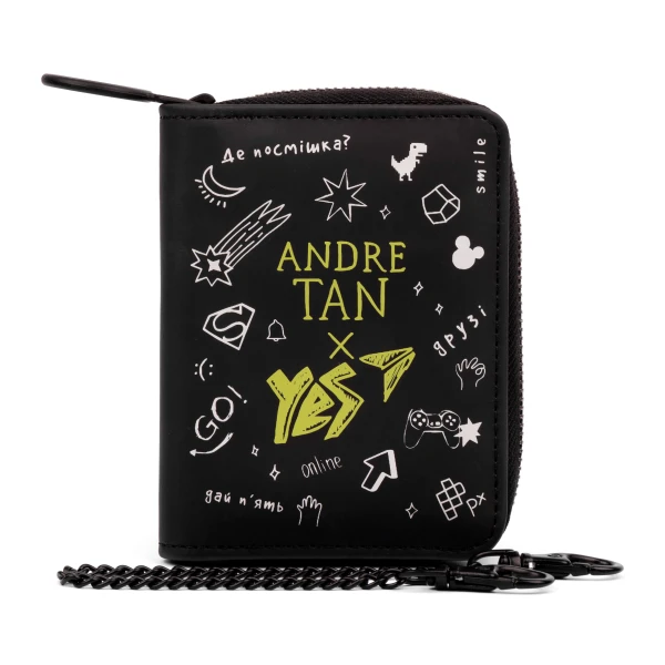 Гаманець YES by ANDRE TAN "Dark" 11,5*9см., 530706