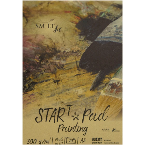 Склейка STAR T (mixed media) А3, 300г/м2, 20л, Smiltainis