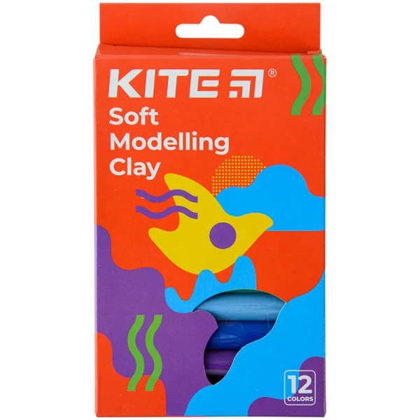 Пластилін восковий, 12 кольорів, 200 г. Kite Fantasy K22-086-2