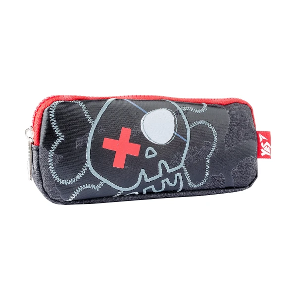 Пенал м`який YES TR-19 "Skull" 7*20*4,5см., 532937