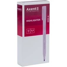 Маркер Highlighter Pastel 2533-A, 2-4 мм клиноп. рожевий Axent