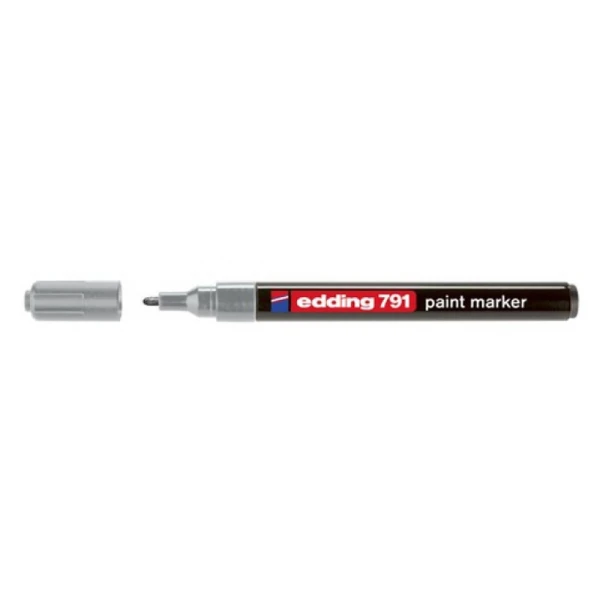 Маркер Permanent e-791 EcoLine, 1.5-3 мм Срібний
