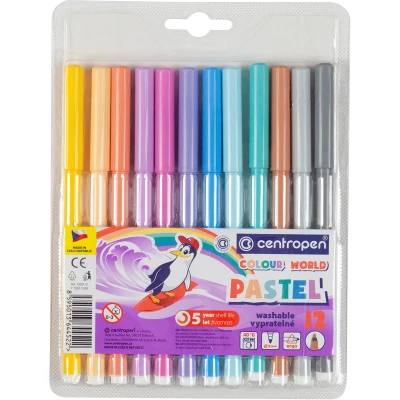 Фломастери пастельні 7550/1209 TP, набір 12 шт., Centropen
