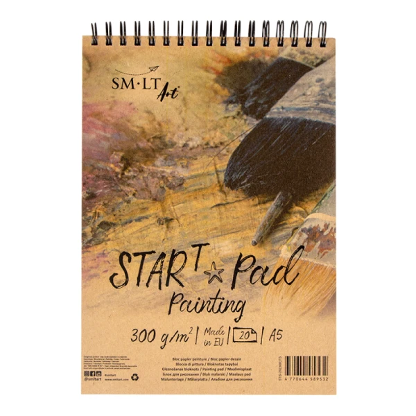 Альбом на спіралі STAR T (mixed media) А5, 300г/м2, 20л, Smiltainis