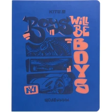 Щоденник шкільний, м'яка обкл. PU, Boys will be boys K23-283-1 Kite