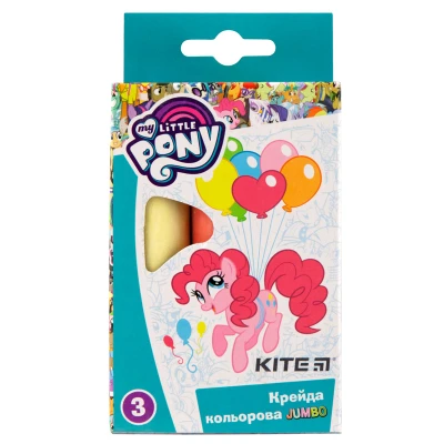 Крейда кольорова Jumbo, 3 кол. Little Pony LP19-077 Kite