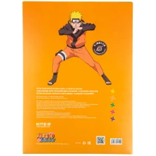 Папір кольоровий неон. (10арк/5кол) А4 Naruto NR23-252 Kite