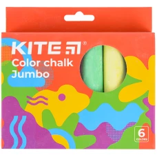 Крейда кольорова Jumbo, 6 кол. Kite Fantasy K22-073-2