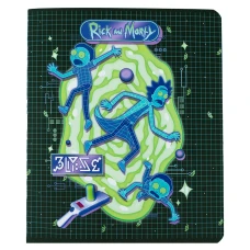Зошит 24 арк., клітинка, софт тач + УФ лак, Rick and Morty RM23-238 Kite