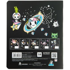 Зошит 18 арк., лінія, УФ лак + глітер, tokidoki TK23-237 Kite