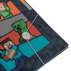 Папка YES А4 з 3 роздільниками на гумці "Minecraft" 492112